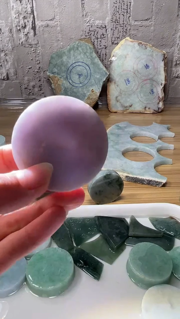 裸石翡翠天然翡翠A货古 南 059