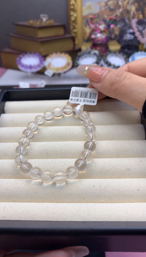 【闪购商品】水晶手串未镶嵌8+冰橘粉