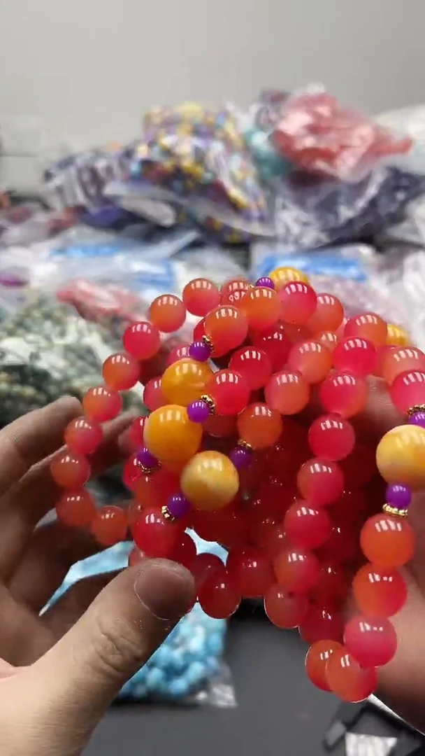 【闪购商品】玛瑙/玉髓手链未镶嵌488手串