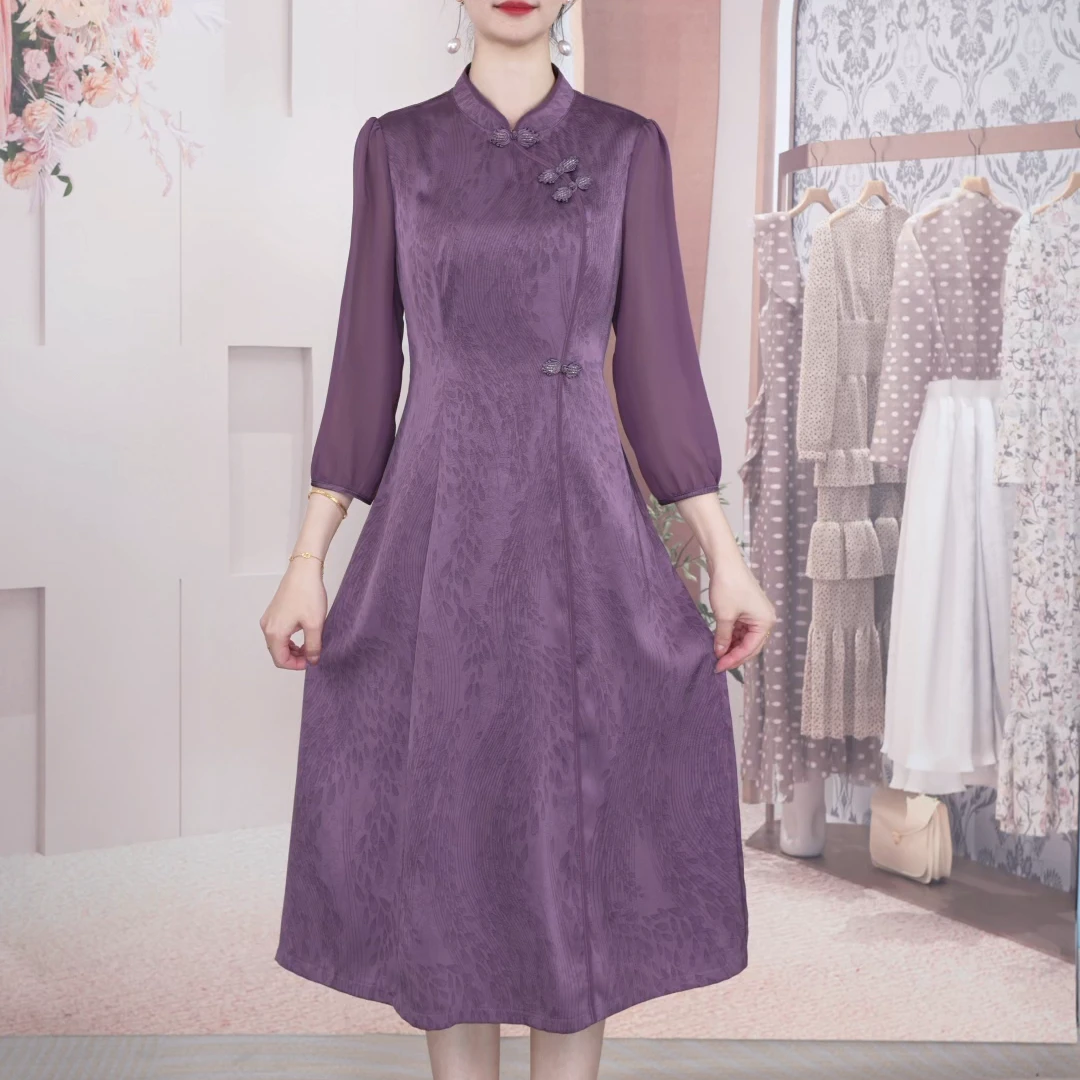 [114]2025早秋季新款气质修身收腰百搭显瘦洋气减龄时尚连衣裙