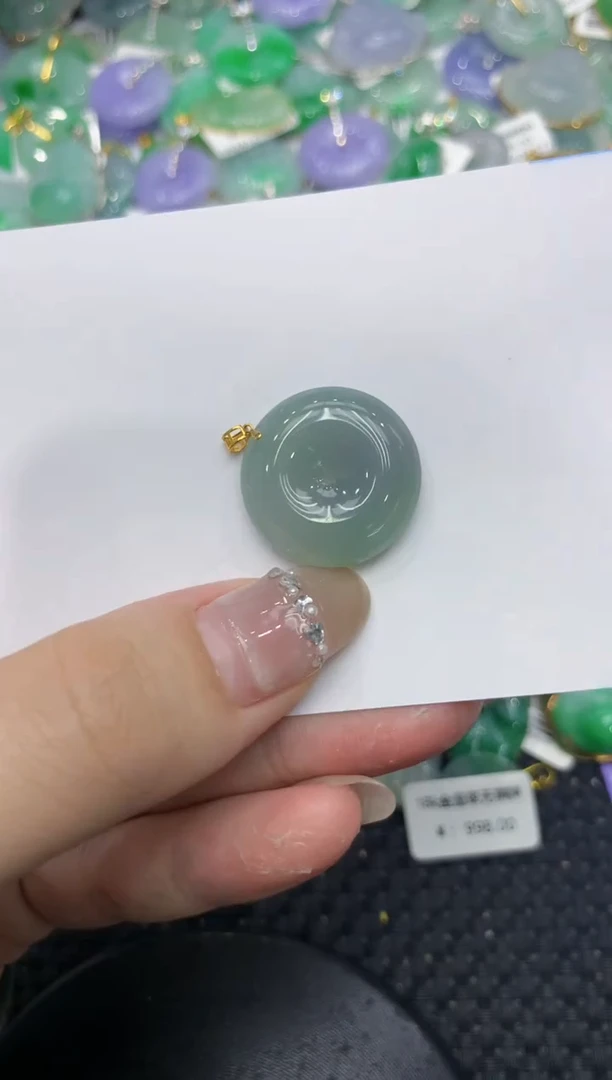 【闪购商品】翡翠颈饰18K金镶嵌222222222