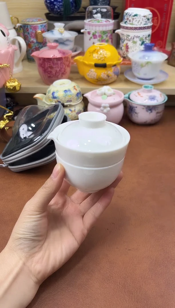 陶陶瓷茶具摆件旅行套组