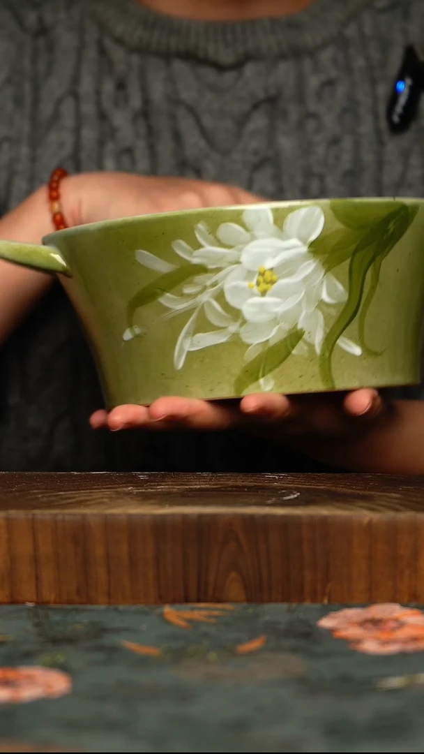 杯釉下彩手工手绘同款陶器