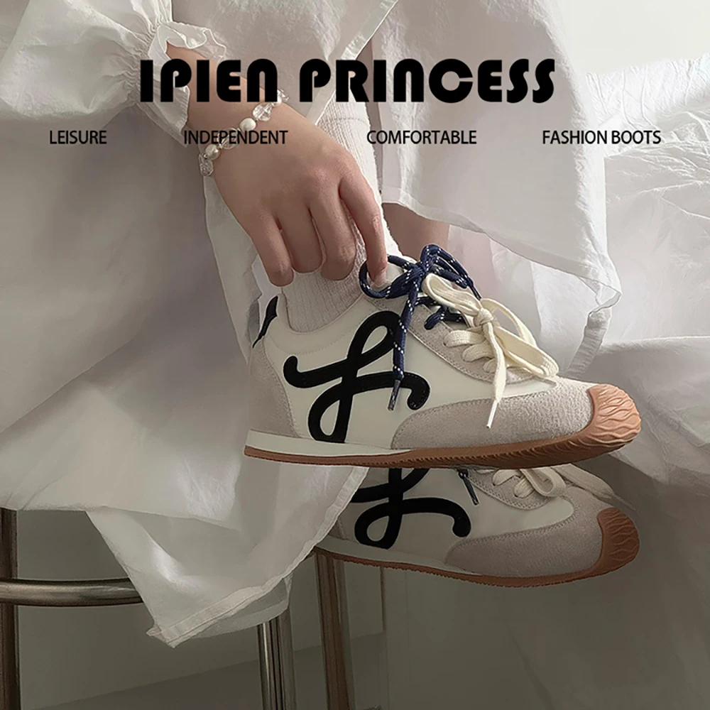 鞋子女款爆款2025新款德训鞋轻奢鞋子复古系带休闲运动鞋百搭潮鞋