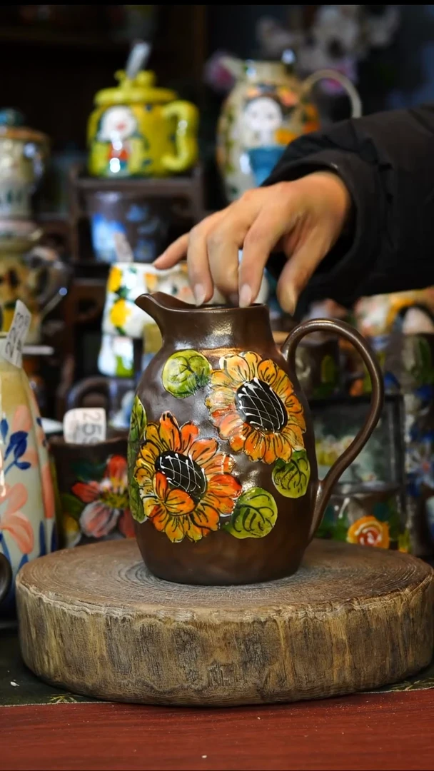 陶瓷322景德镇手工手绘釉下彩