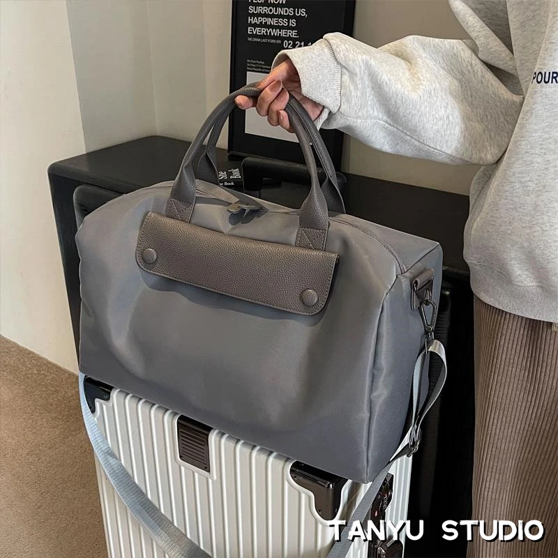 探屿大容量包包女新款手提短途旅行包轻便小健身包休闲出差行李袋