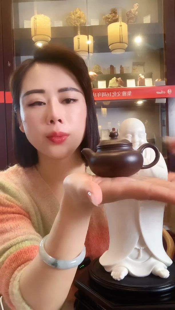 摆件紫砂壶  仿古 陆明生老师