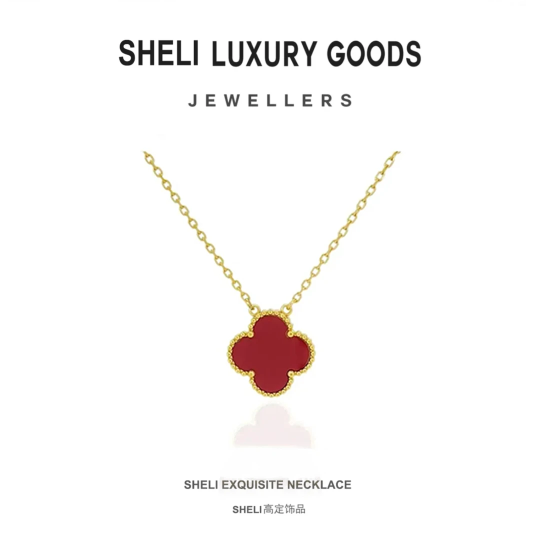 镀K金 精致经典轻奢四叶草项链百搭优雅时尚INS