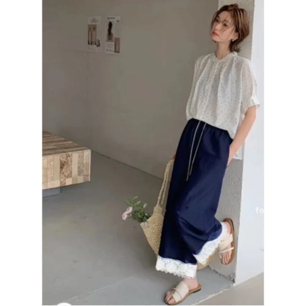 夏季轻薄时尚设计款天丝云感海洋裤 K2299