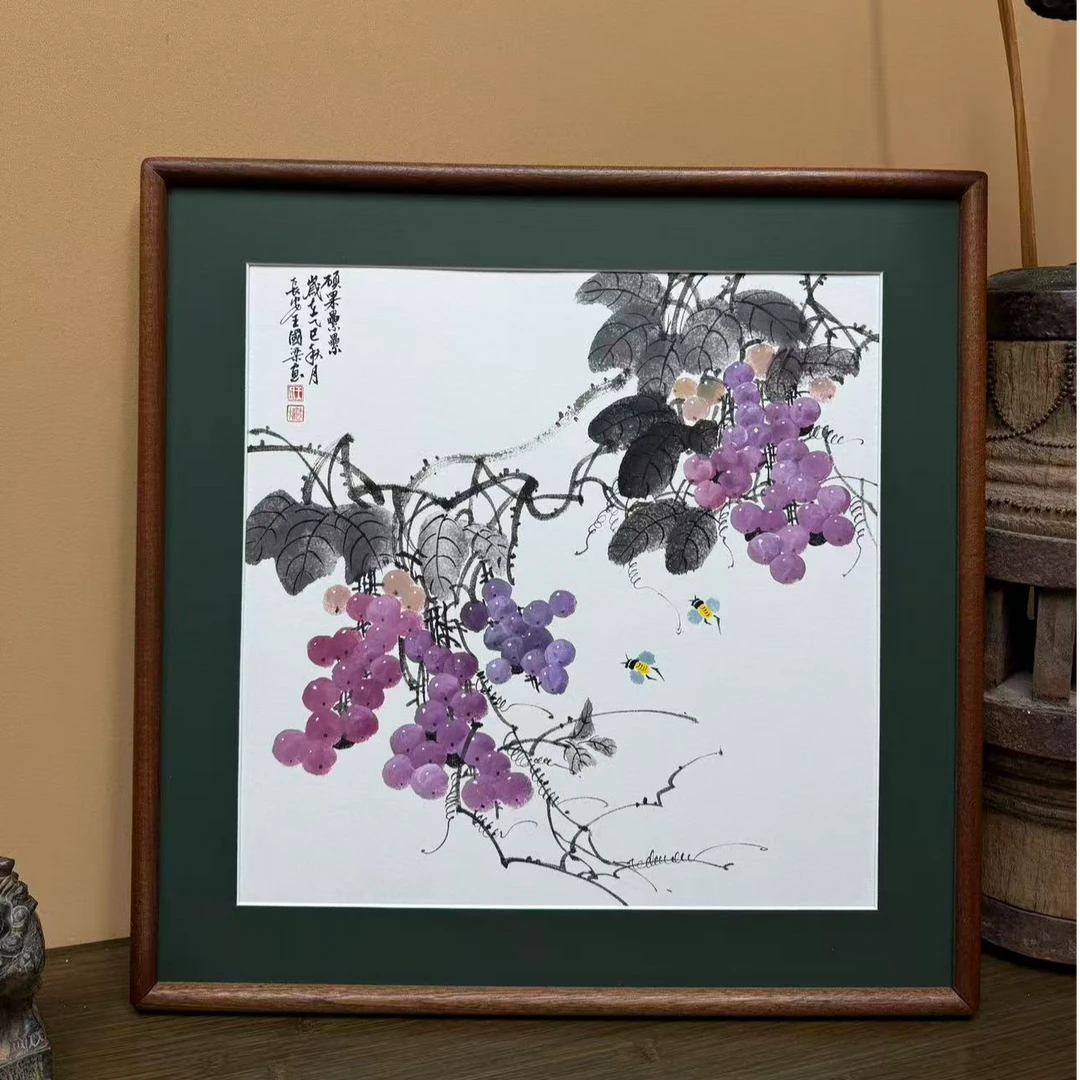 《硕果》52×52花鸟装饰画