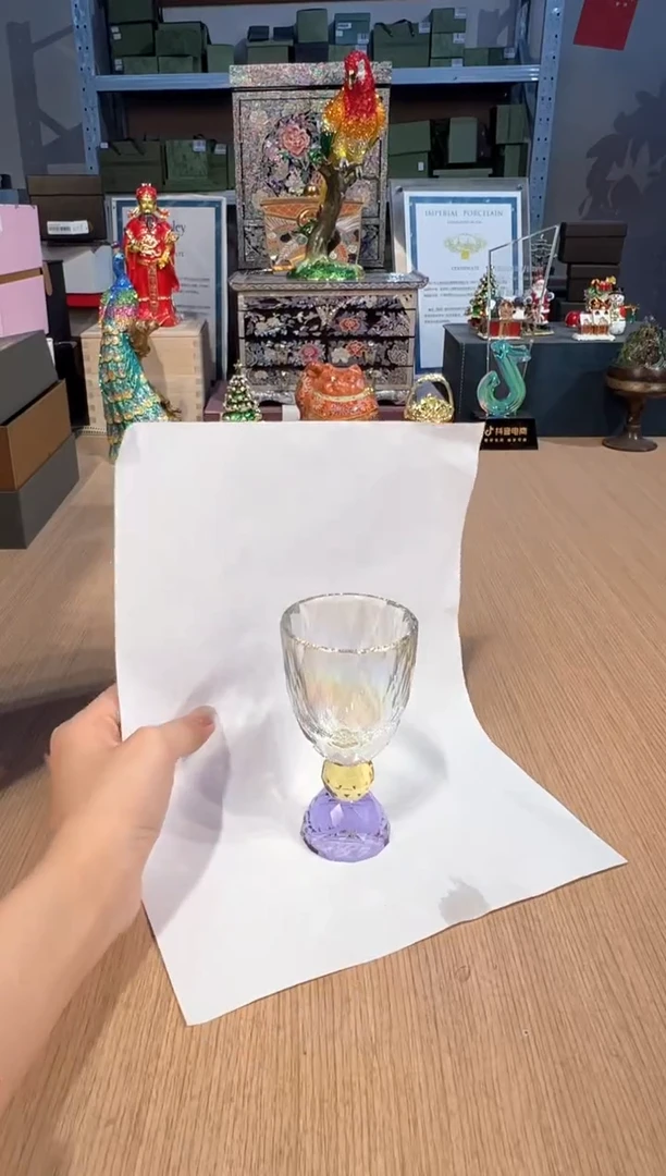 【闪购商品】杯66晶颂炫彩水晶红酒杯-紫