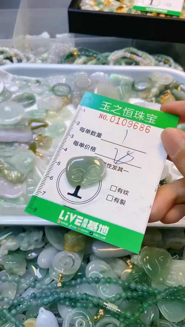 翡翠未镶嵌颈饰闪购0109686