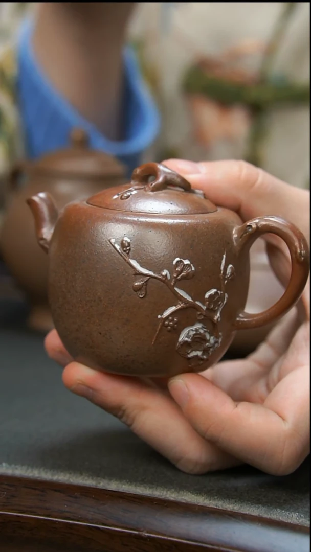 【闪购商品】紫砂茶壶雪景梅花壶
