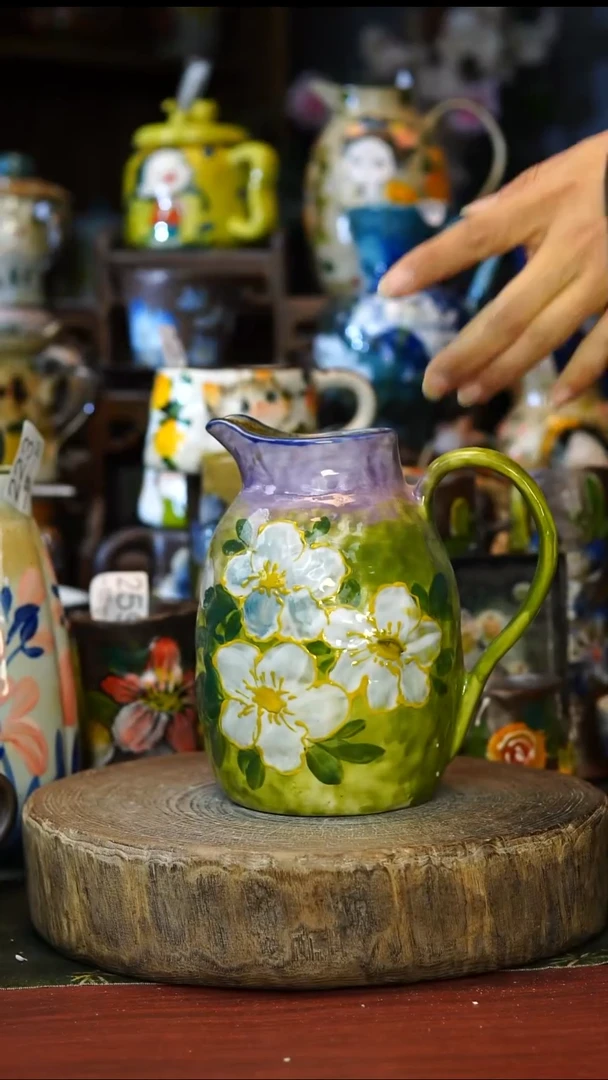 陶瓷324景德镇手工手绘釉下彩