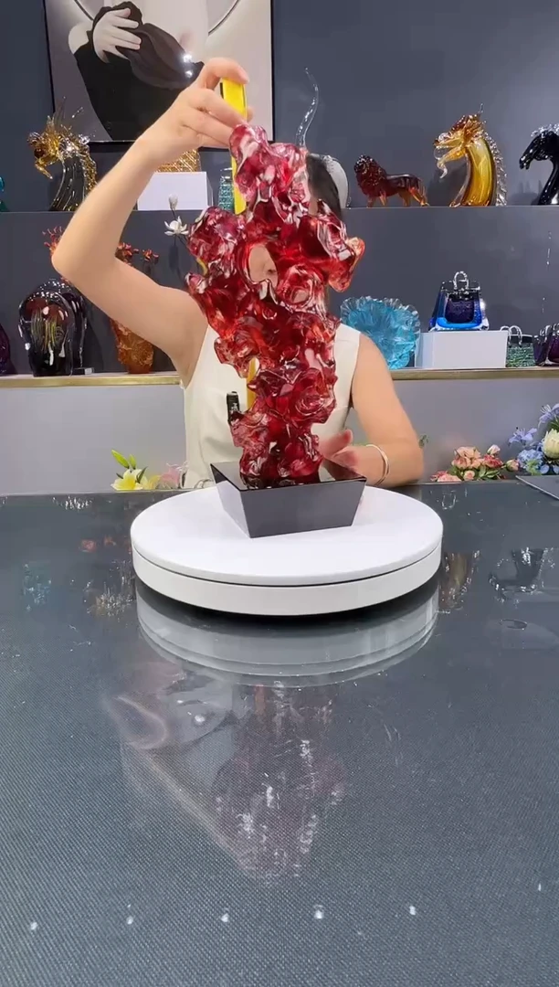 琉璃水晶琉璃摆件1个