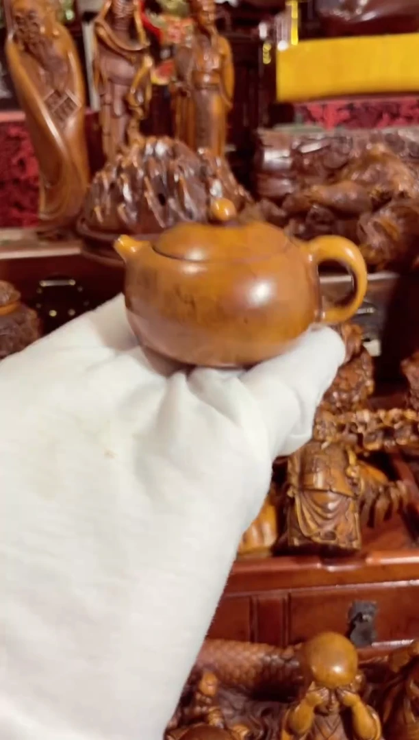 小叶黄杨小件素面壶