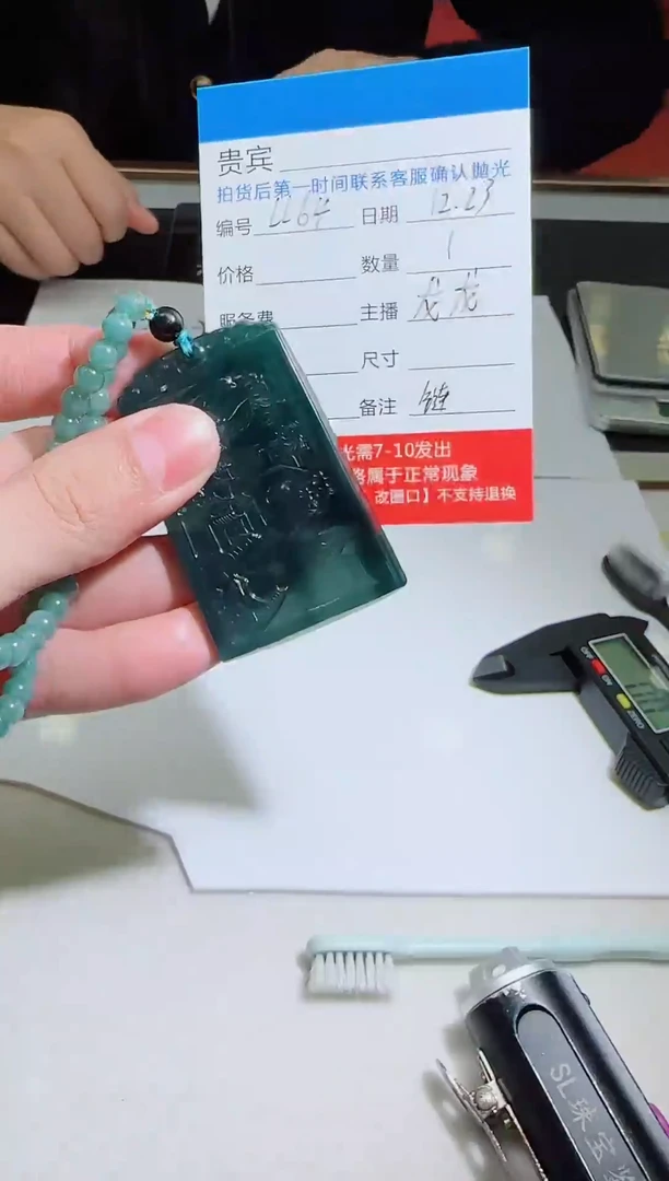 未镶嵌定制翡翠LL64翡翠吊坠赠珠链-多样性发其一