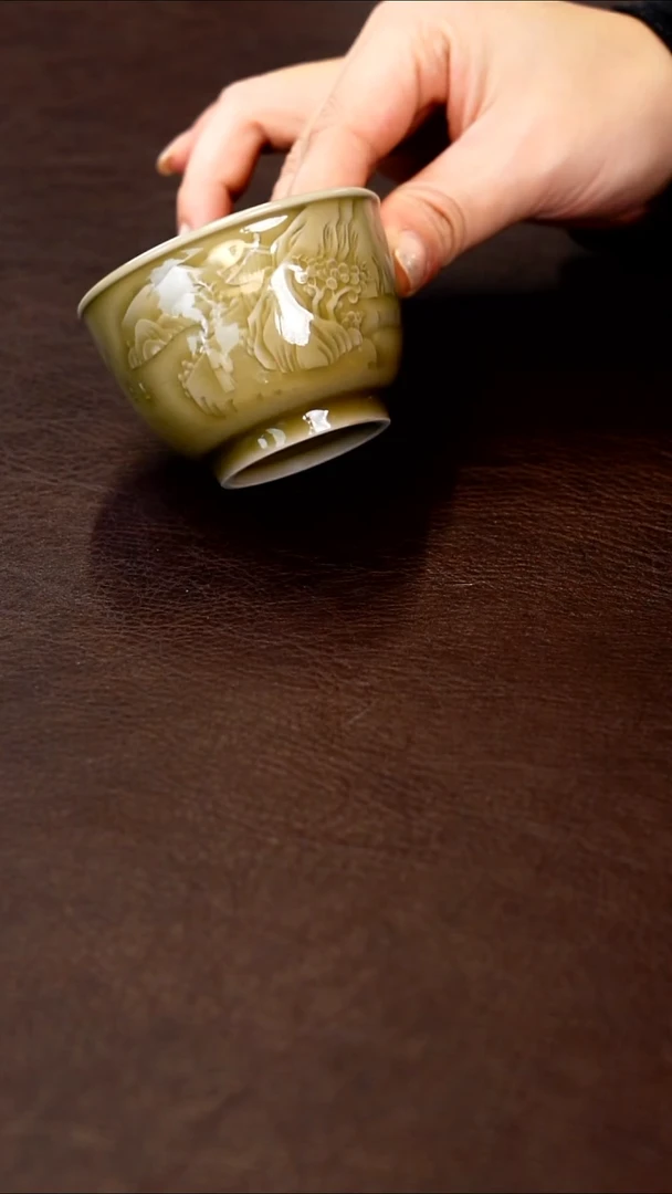 青瓷手工茶器包邮