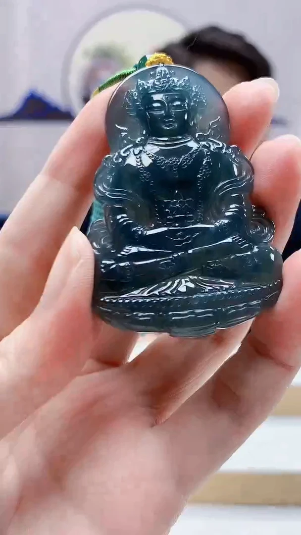 未镶嵌定制翡翠5060zm-毛货挂件69观音