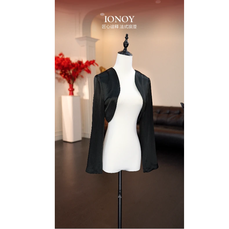 IONOY【醋酸】G153外套25年法式修身秀场款西装轻奢时尚气质复古