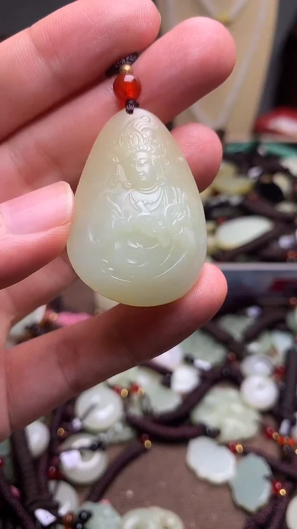 颈饰未镶嵌和田玉新疆料青海料清水和田玉吊坠