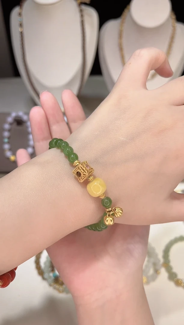 【闪购商品】和田玉手链银S925镶嵌003