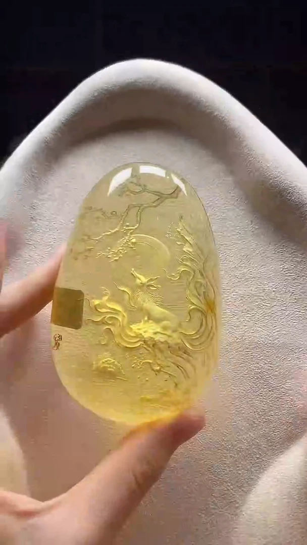 琥珀颈饰未镶嵌吊坠
