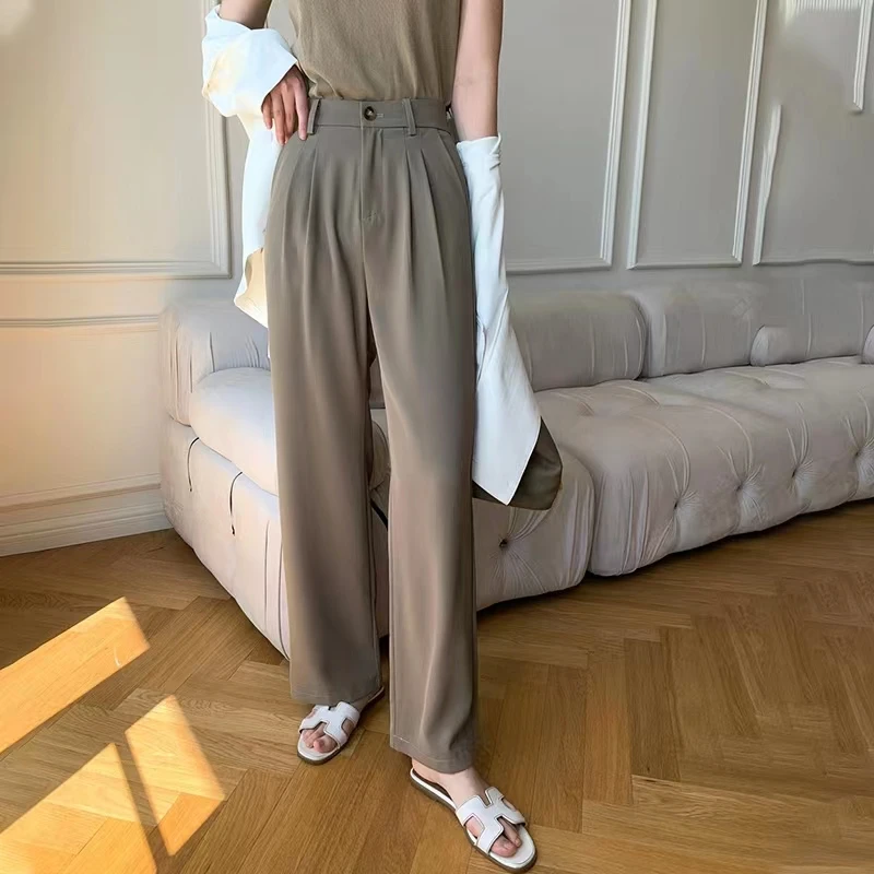 女款显瘦直筒百搭休闲裤