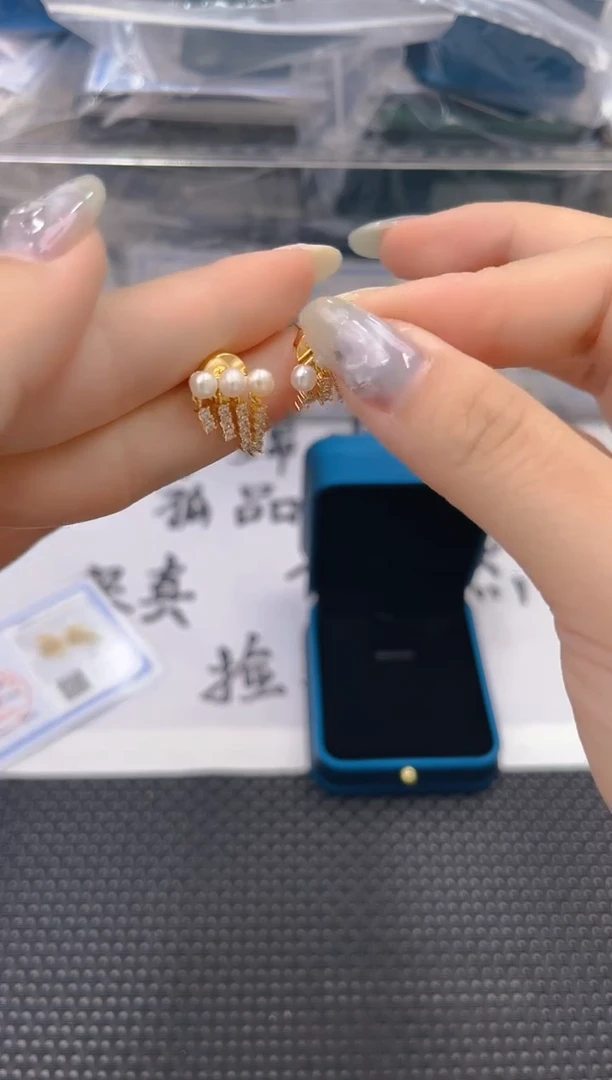 未镶嵌淡水珍珠耳饰ed1269