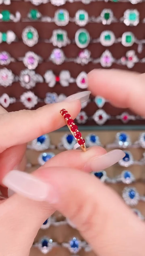 【闪购商品】红宝石18K金戒指18K金镶嵌.