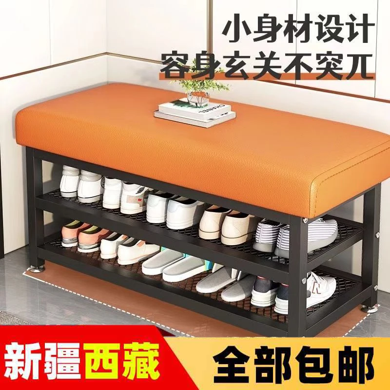 新疆西藏包邮换鞋凳门口家用入户玄关穿鞋凳简约鞋架坐凳一体进门