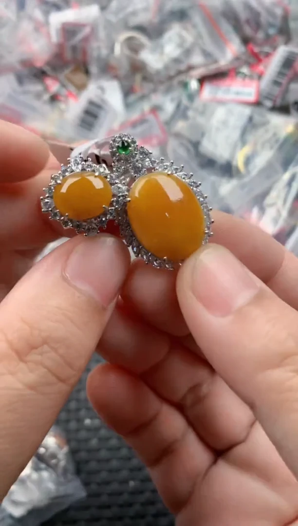 银S925镶嵌戒指翡翠111   4