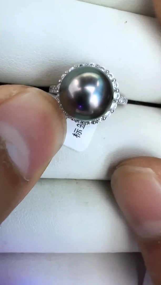 【闪购商品】海水珍珠戒指银S925镶嵌戒指