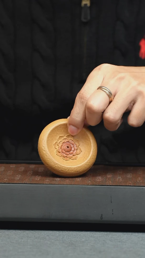 【闪购商品】紫砂茶壶五堂 茶宠—莲花香插