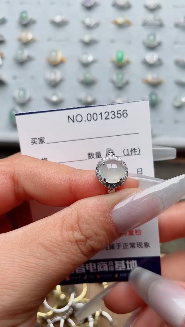 【闪购商品】翡翠戒指银S925镶嵌·