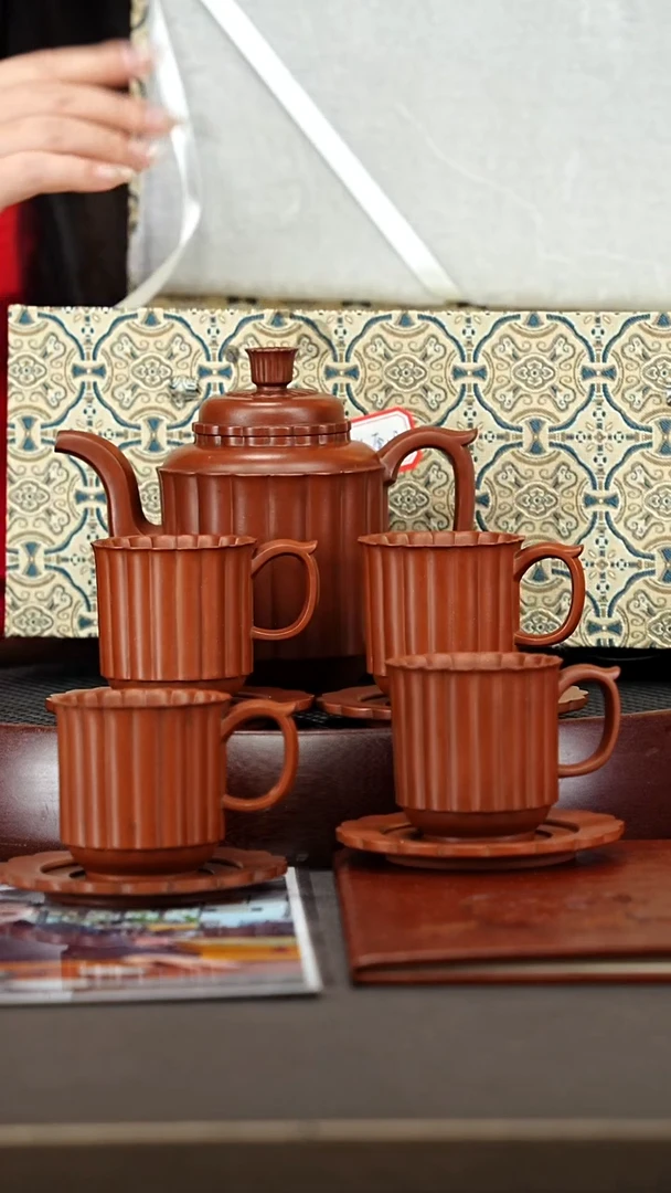 茶壶紫砂30WSG高菊套组 底槽清450cc