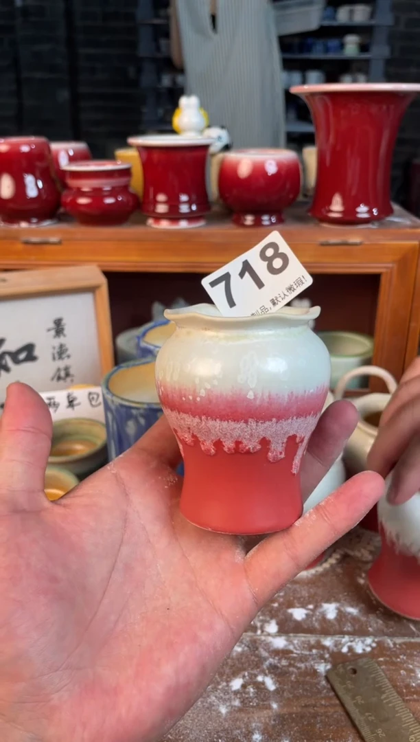 瓷片718知木小芳花盆
