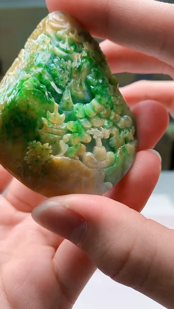 定制翡翠未镶嵌4868bb-毛货挂件