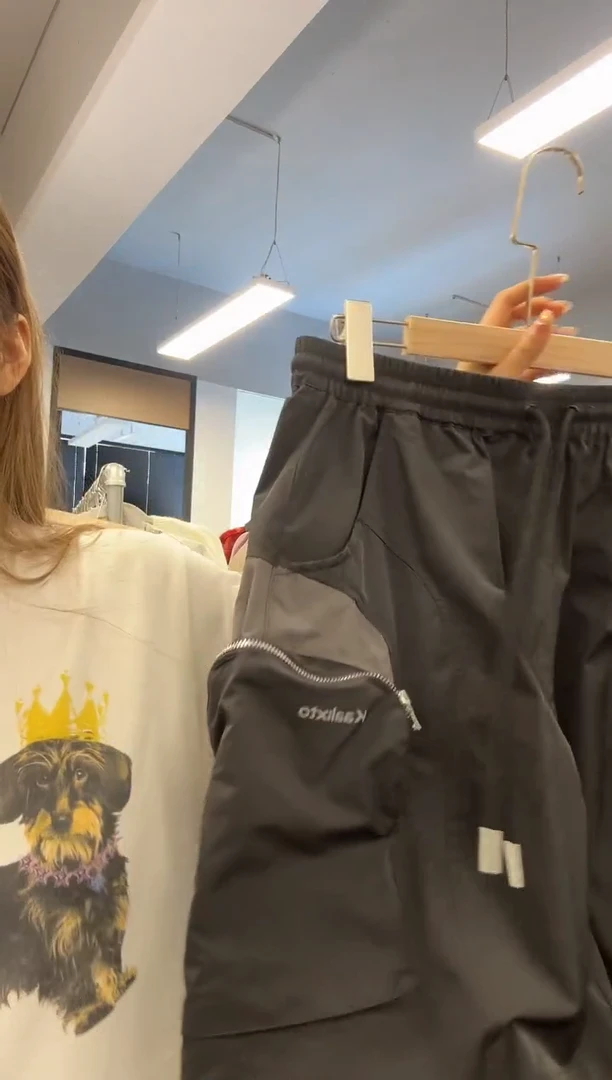 kaalixto尼龙短裤杏色（拍下备注尺码）