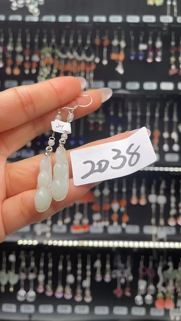 紫晶耳饰银S925镶嵌喜欢拍