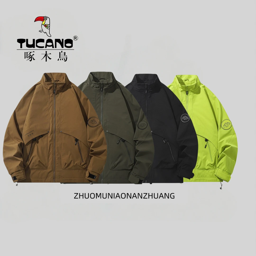 TUCANO/啄木鸟2025秋季新款时尚立领哈灵顿工装防风防水夹克外套