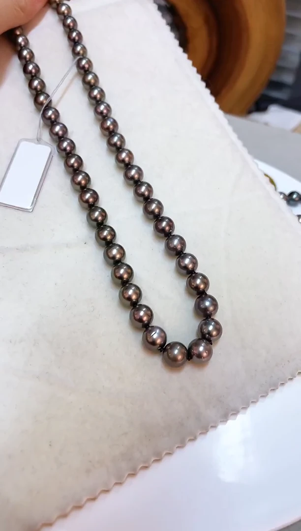 银S925镶嵌颈饰海水珍珠8-9.9mm