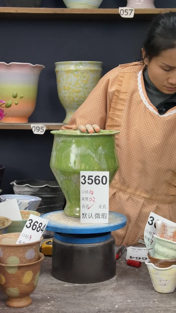 景德镇陶园花盆3560