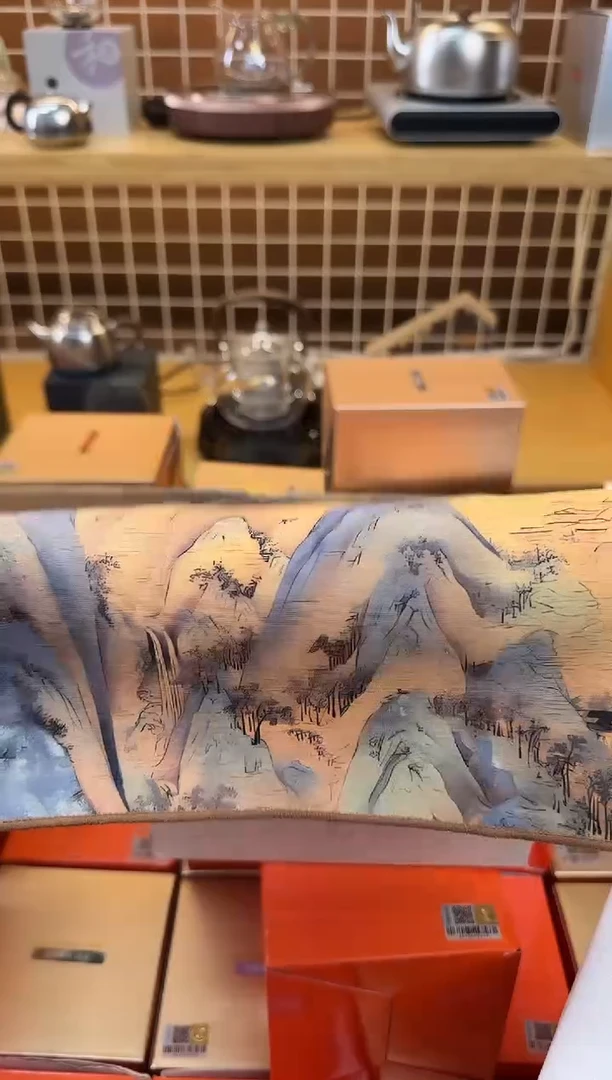 @@禾器晶彩茶巾千里江山x2
