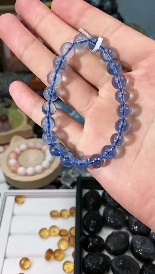 海蓝宝石颈饰未镶嵌H****哈66a拍十四发一/6.18/1个