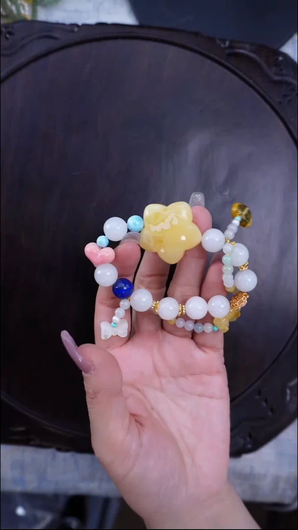 琥珀颈饰未镶嵌多样性发一