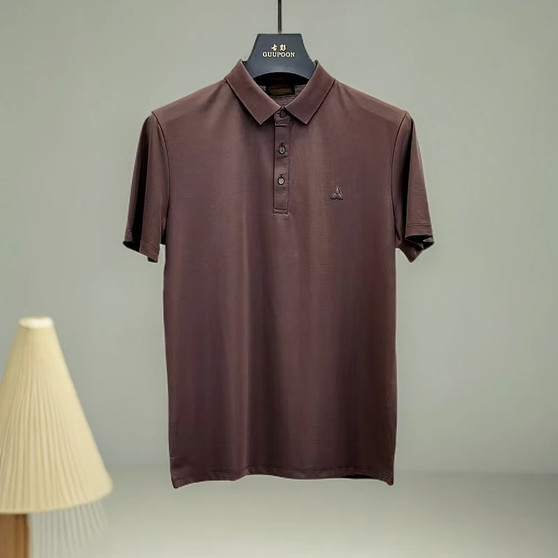 【短袖T恤2850】男士欧货原单商务绅士清凉一夏混纺棉Polo领短袖