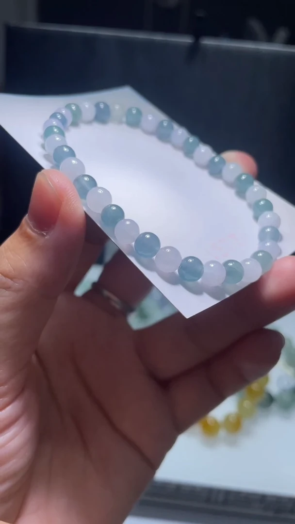 未镶嵌手链翡翠岁**安翡翠手串