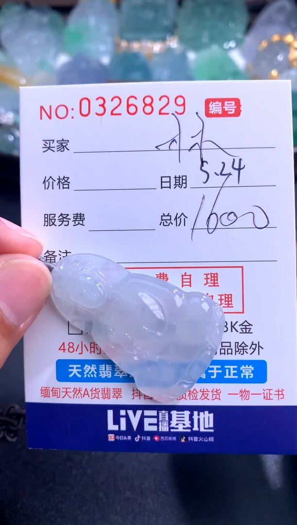 翡翠未镶嵌颈饰 林