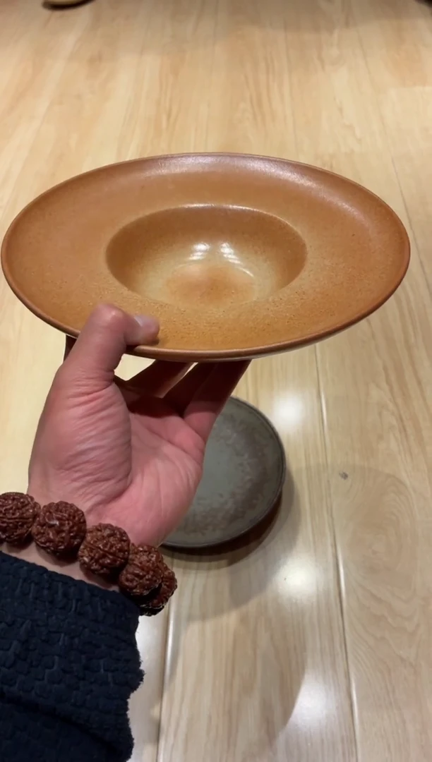 瓷片10寸志野草帽盘（福利款）